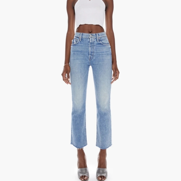 MOTHER Denim - MOTHER The Tripper Flood Fray in Left In The Dust 24, NWT